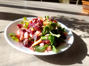 vakantie salade van rode biet