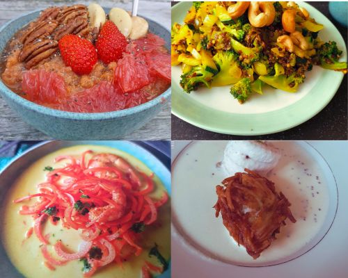 vierplaatjes van eten